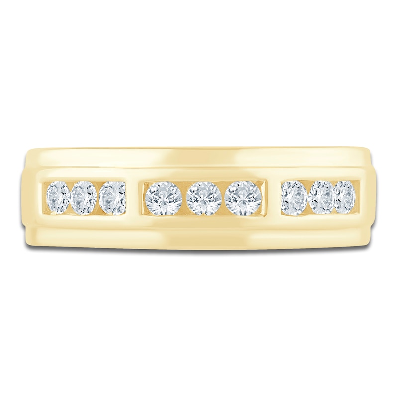 Main Image 3 of Pnina Tornai Men's Diamond Trios Wedding Band 1/2 ct tw 14K Yellow Gold