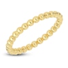 Thumbnail Image 4 of Italia D'Oro Beaded Stackable Ring 14K Yellow Gold