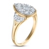 Thumbnail Image 2 of Brilliant Moments Pear, Marquise & Round-Cut Multi-Diamond Engagement Ring 1-3/8 ct tw 14K Yellow Gold