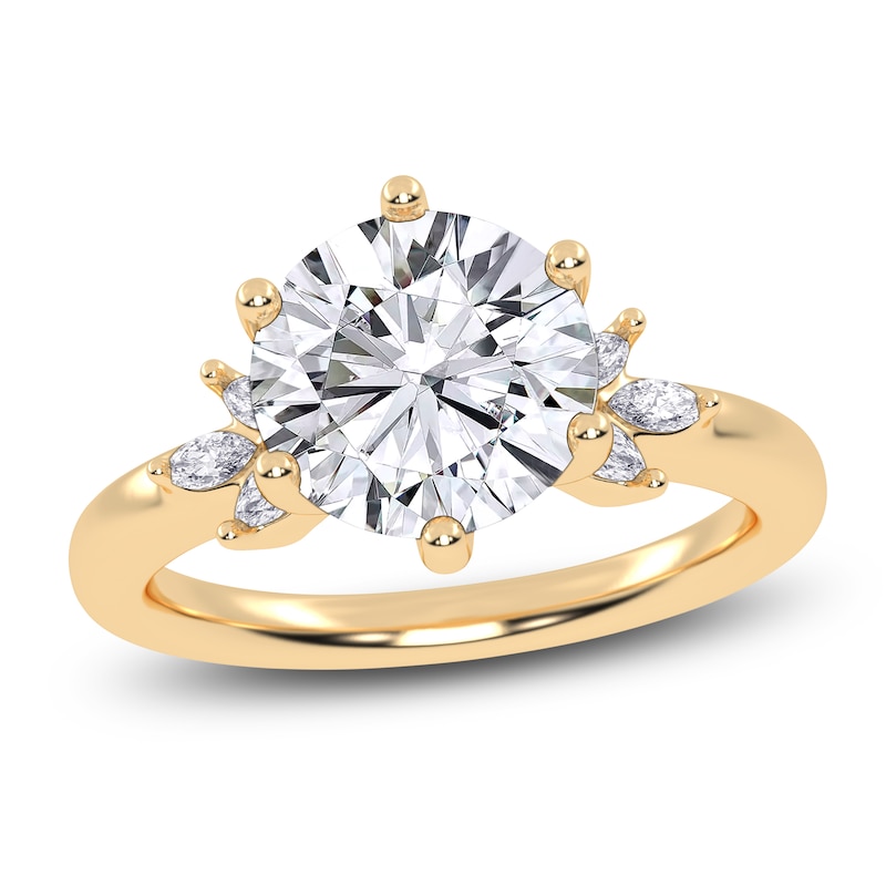 Main Image 1 of Round-Cut Created By Jared Studio Lab-Grown Diamond Engagement Ring 2-1/6 ct tw 14K Yellow Gold