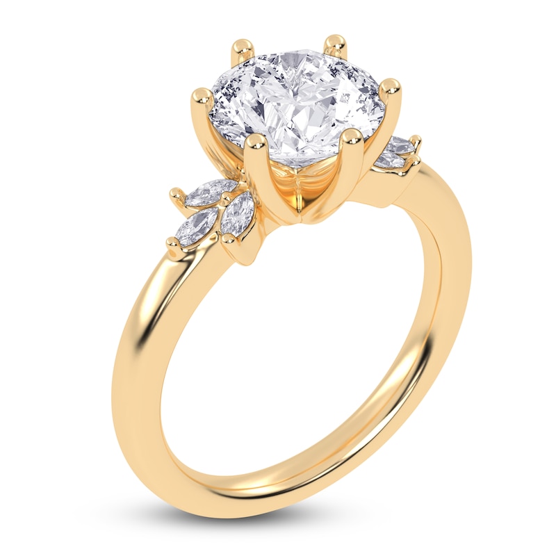 Main Image 2 of Round-Cut Created By Jared Studio Lab-Grown Diamond Engagement Ring 2-1/6 ct tw 14K Yellow Gold