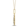 Thumbnail Image 3 of Diamond Dragonfly Medallion Necklace 1/4 ct tw 10K Yellow Gold 18"