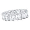 Thumbnail Image 1 of Certified Emerald-Cut Diamond Eternity Band 7-5/8 - 9-5/8 ct tw Platinum