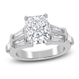 Radiant-Cut Created By Jared Studio Lab-Grown Diamond Engagement Ring 3-1/2 ct tw 14K White Gold