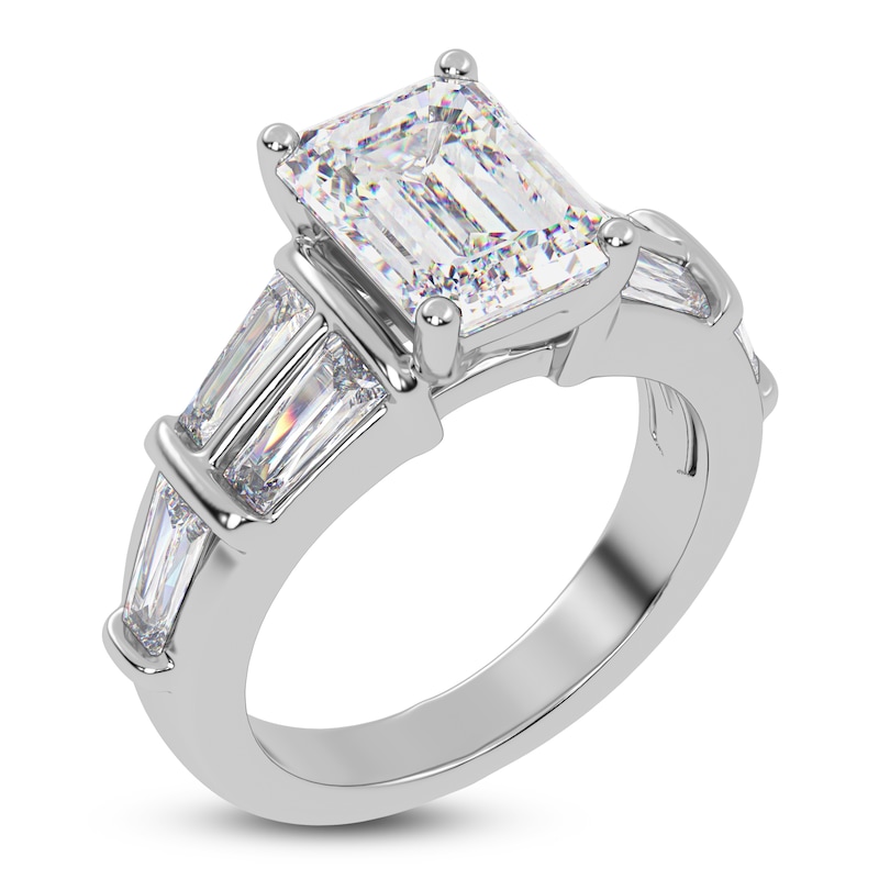 Main Image 2 of Radiant-Cut Created By Jared Studio Lab-Grown Diamond Engagement Ring 3-1/2 ct tw 14K White Gold