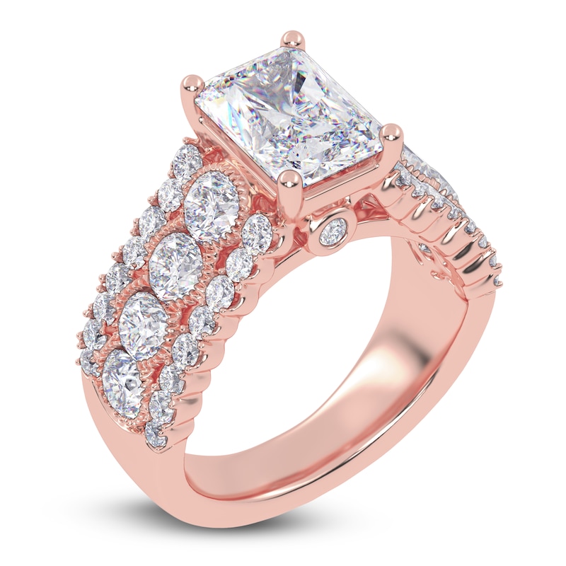 Main Image 2 of Oval-Cut Created By Jared Studio Lab-Grown Diamond Engagement Ring 3-3/4 ct tw 14K Rose Gold