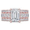 Thumbnail Image 3 of Oval-Cut Created By Jared Studio Lab-Grown Diamond Engagement Ring 3-3/4 ct tw 14K Rose Gold