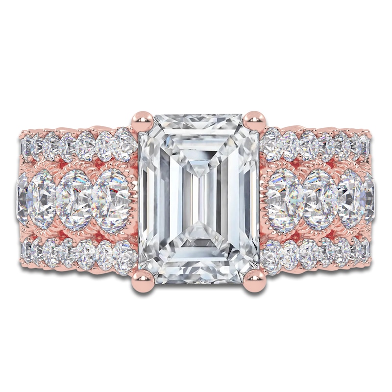 Main Image 3 of Oval-Cut Created By Jared Studio Lab-Grown Diamond Engagement Ring 3-3/4 ct tw 14K Rose Gold