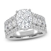 Thumbnail Image 1 of Elongated Cushion-Cut Created By Jared Studio Lab-Grown Diamond Engagement Ring 3-3/4 ct tw 14K White Gold