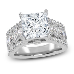Princess-Cut Created By Jared Studio Lab-Grown Diamond Engagement Ring 4-3/4 ct tw 14K White Gold