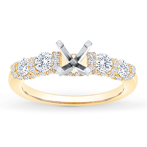 Chosen Certified Diamond Engagement Ring Setting 7/8 ct tw 18K Yellow Gold