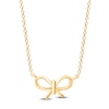 Thumbnail Image 1 of Children's Bow Necklace 14K Yellow Gold 13"