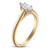 Thumbnail Image 2 of Marquise-Cut Lab-Grown Diamond Solitaire Plus Engagement Ring 1/2 ct tw 18K Yellow Gold (VS2/F)