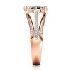 Thumbnail Image 3 of J'Lure Lab-Grown Diamond Pear Step-Cut Engagement Ring 1-3/8 ct tw 18K Rose Gold