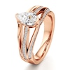 Thumbnail Image 4 of J'Lure Lab-Grown Diamond Pear Step-Cut Engagement Ring 1-3/8 ct tw 18K Rose Gold