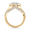 Thumbnail Image 2 of J'Lure Lab-Grown Diamond Oval Step-Cut Engagement Ring 3-1/2 ct tw 18K Yellow Gold
