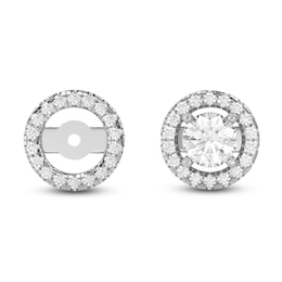 Lab-Grown Diamond Earring Jackets 1/8 ct tw 10K White Gold (Jacket Only)