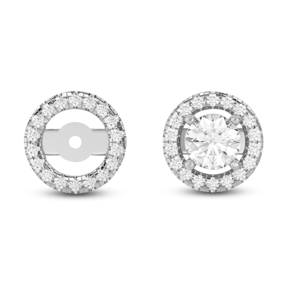 Lab-Grown Diamond Earring Jackets 1/8 ct tw 10K White Gold (Jacket Only)