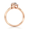 Thumbnail Image 2 of J'Lure Leaf Step-Cut Lab-Grown Diamond Half-Halo Engagement Ring 1 ct tw 18K Rose Gold