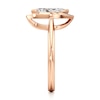 Thumbnail Image 3 of J'Lure Leaf Step-Cut Lab-Grown Diamond Half-Halo Engagement Ring 1 ct tw 18K Rose Gold