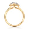 Thumbnail Image 2 of J'Lure Heart Brilliant-Cut Lab-Grown Diamond Half-Halo Engagement Ring 1 ct tw 18K Yellow Gold