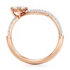 Thumbnail Image 2 of J'Lure Carre Step-Cut Lab-Grown Diamond Contour Wedding Band 1/2 ct tw 18K Rose Gold