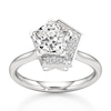 Thumbnail Image 1 of J'Lure Pentagon Brilliant-Cut Lab-Grown Diamond Half-Halo Engagement Ring 2 ct tw 18K White Gold