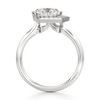 Thumbnail Image 2 of J'Lure Pentagon Brilliant-Cut Lab-Grown Diamond Half-Halo Engagement Ring 2 ct tw 18K White Gold