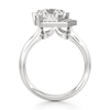 Thumbnail Image 2 of J'Lure Pentagon Brilliant-Cut Lab-Grown Diamond Half-Halo Engagement Ring 3-1/6 ct tw 18K White Gold