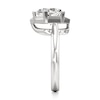 Thumbnail Image 3 of J'Lure Pentagon Brilliant-Cut Lab-Grown Diamond Half-Halo Engagement Ring 3-1/6 ct tw 18K White Gold