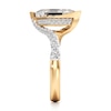 Thumbnail Image 3 of J'Lure Lozenge Step-Cut Lab-Grown Diamond Bypass Engagement Ring 3-5/8 ct tw 18K Yellow Gold