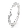 Thumbnail Image 4 of J'Lure Lab-Grown Diamond Angled Contour Wedding Band 1/5 ct tw 18K White Gold