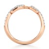 Thumbnail Image 2 of J'Lure Lab-Grown Diamond Angled Contour Wedding Band 1/4 ct tw 18K Rose Gold