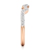 Thumbnail Image 3 of J'Lure Lab-Grown Diamond Angled Contour Wedding Band 1/4 ct tw 18K Rose Gold