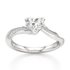 Thumbnail Image 1 of J'Lure Heart Brilliant-Cut Lab-Grown Diamond Bypass Engagement Ring 1-1/8 ct tw 18K White Gold