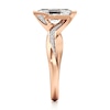 Thumbnail Image 3 of J'Lure Lozenge Step-Cut Lab-Grown Diamond Bypass Engagement Ring 1-1/8 ct tw 18K Rose Gold