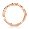 Thumbnail Image 2 of J'Lure Lab-Created Diamond Contour Wedding Band 1/6 ct tw 18K Rose Gold