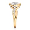 Thumbnail Image 3 of J'Lure Oval Step-Cut Lab-Grown Diamond Bypass Engagement Ring 3-1/4 ct tw 18K Yellow Gold