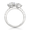Thumbnail Image 2 of J'Lure Octagon Brilliant-Cut Two-Stone Lab-Grown Diamond Engagement Ring 3-1/3 ct tw 18K White Gold