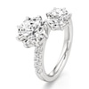 Thumbnail Image 4 of J'Lure Octagon Brilliant-Cut Two-Stone Lab-Grown Diamond Engagement Ring 3-1/3 ct tw 18K White Gold