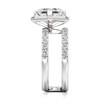 Thumbnail Image 3 of J'Lure Square-Emerald Step-Cut Lab-Grown Diamond Spiral Engagement Ring 3-3/4 ct tw 18K White Gold