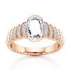 Thumbnail Image 1 of J'Lure Oval Portrait-Cut Lab-Grown Diamond Engagement Ring 1-1/4 ct tw 18K Rose Gold