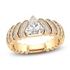 Thumbnail Image 1 of J'Lure Shield Step-Cut Lab-Grown Diamond Engagement Ring 1-1/3 ct tw 18K Yellow Gold