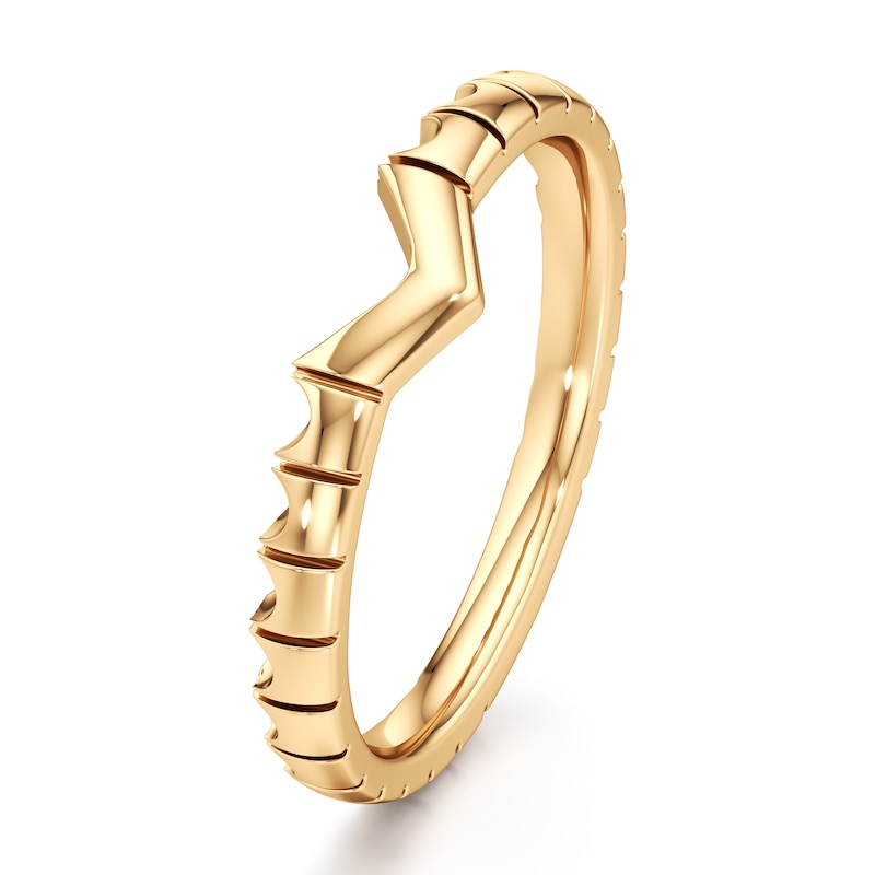 Main Image 4 of J'Lure Contour Wedding Band 18K Yellow Gold