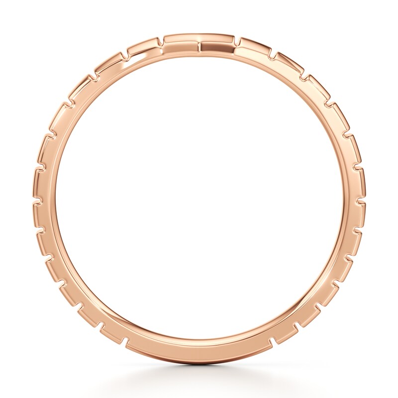Main Image 2 of J'Lure Contour Wedding Band 18K Rose Gold