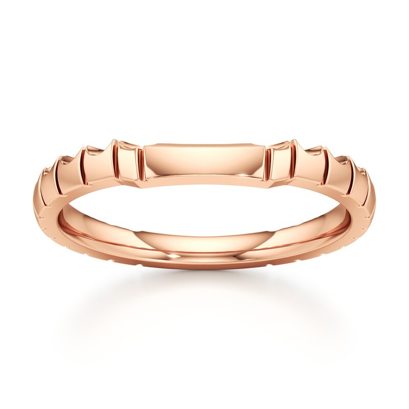 Main Image 1 of J'Lure Contour Wedding Band 18K Rose Gold