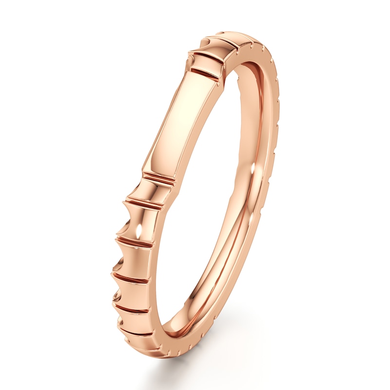 Main Image 4 of J'Lure Contour Wedding Band 18K Rose Gold