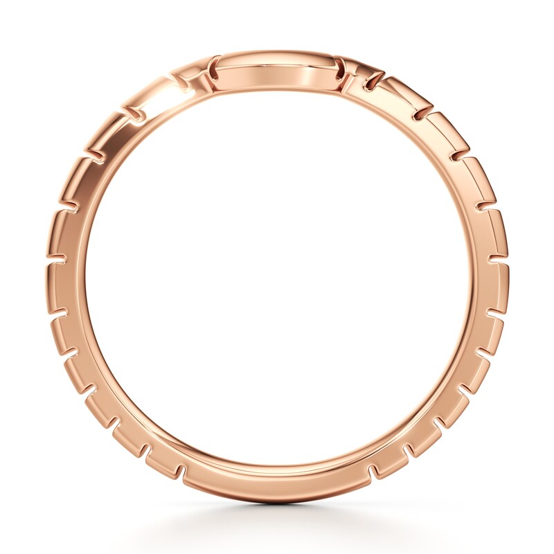 Main Image 2 of J'Lure Contour Wedding Band 18K Rose Gold