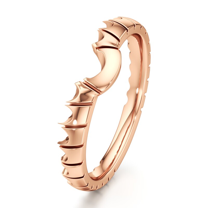 Main Image 4 of J'Lure Contour Wedding Band 18K Rose Gold