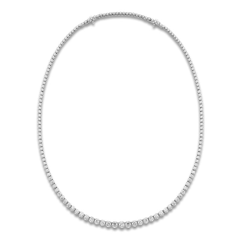 Main Image 1 of Brilliant Moments Diamond Riviera Necklace 6 ct tw 14K White Gold 16"
